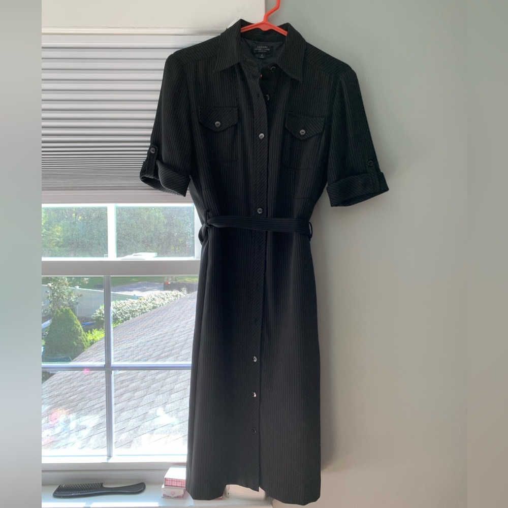 Tahari pinstripe dress